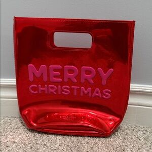 Bath & Body Works Shiny Red Christmas Tote